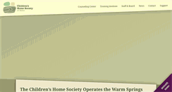 Desktop Screenshot of childrenshomesociety.com